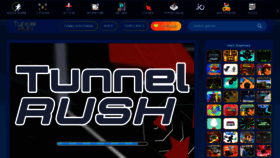 What Tunnel-rush.io website looks like in 2024 