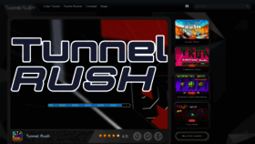 What Tunnelrushgame.io website looks like in 2024 