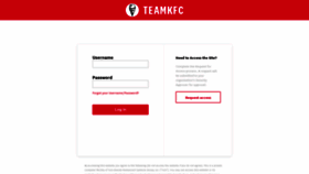 What Teamkfc.yum.com website looks like in 2024 