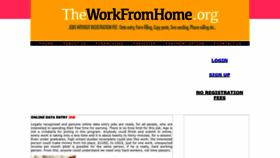 What Theworkfromhome.org website looks like in 2024 
