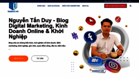 What Tanduy.vn website looks like in 2024 