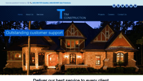 What Timconstruction.com website looks like in 2024 