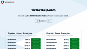 What Tiktoktakip.com website looks like in 2024 