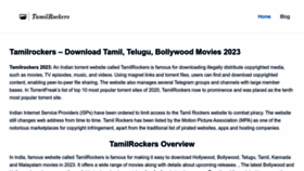 What Tamilrockers.click website looks like in 2024 