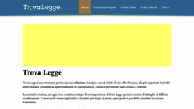What Trovalegge.it website looks like in 2024 