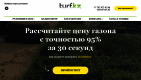 What Turf.kz website looks like in 2024 