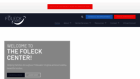 What Thefoleckcenter.com website looks like in 2024 