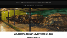 What Touristadventuresdandeli.com website looks like in 2024 