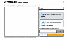 What Ttsmaker.com website looks like in 2024 