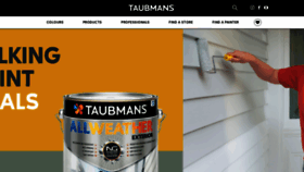 What Taubmans.com.au website looks like in 2024 