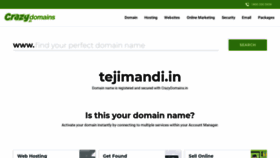 What Tejimandi.in website looks like in 2024 