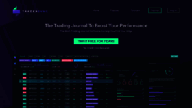 What Tradersync.com website looks like in 2024 