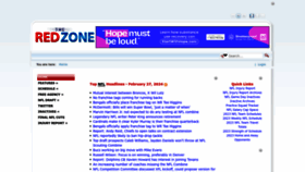 What Theredzone.org website looks like in 2024 