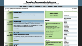What Textpattern.org website looks like in 2024 