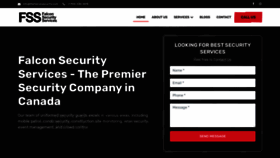 What Thefalconsecurity.com website looks like in 2024 