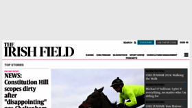 What Theirishfield.ie website looks like in 2024 