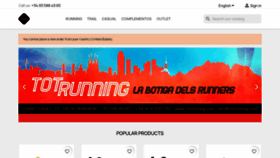 What Totrunning.com website looks like in 2024 
