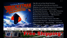 What The-rocketman.com website looks like in 2024 