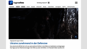 What Tagesschau.de website looks like in 2024 
