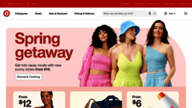 What Target.com website looks like in 2024 