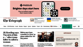 What Telegraph.co.uk website looks like in 2024 