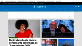 What Telecinco.es website looks like in 2024 