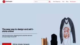 What Teeshopper.in website looks like in 2024 