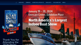 What Torontoboatshow.com website looks like in 2024 