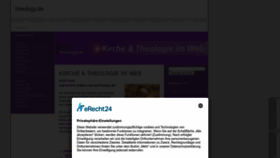 What Theology.de website looked like in 2024 (1 year ago)