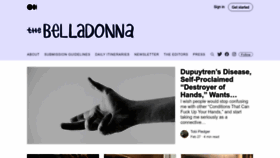 What Thebelladonnacomedy.com website looks like in 2024 