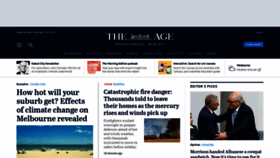 What Theage.com.au website looks like in 2024 