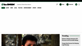 What Theonion.com website looks like in 2024 