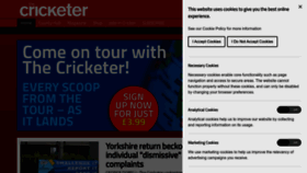 What Thecricketer.com website looks like in 2024 