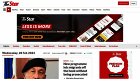 What Thestar.com.my website looks like in 2024 