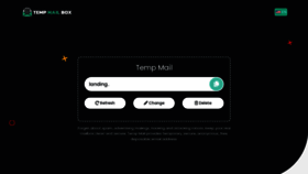 What Tempmailbox.net website looks like in 2024 