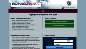 What Tagesgeldvergleich.net website looks like in 2024 