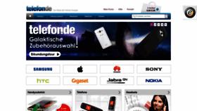 What Telefon.de website looks like in 2024 