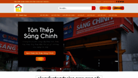 What Tonthepsangchinh.vn website looks like in 2024 