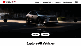 What Toyota.com website looks like in 2024 