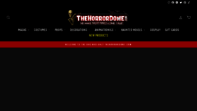 What Thehorrordome.com website looks like in 2024 