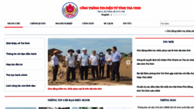 What Travinh.gov.vn website looks like in 2024 