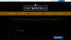 What Thewarfieldtheatre.com website looks like in 2024 