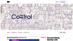 What Thecontrol.co website looks like in 2024 