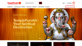 What Templepurohit.com website looks like in 2024 