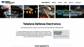 What Teledynedefenseelectronics.com website looks like in 2024 