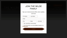 What Thewilderesort.com website looks like in 2024 