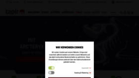 What Tapir-store.de website looks like in 2024 