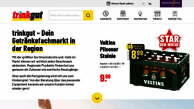 What Trinkgut.de website looks like in 2024 