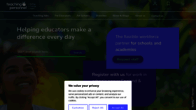 What Teachingpersonnel.com website looks like in 2024 