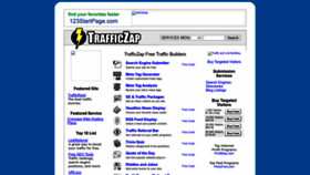 What Trafficzap.com website looks like in 2024 